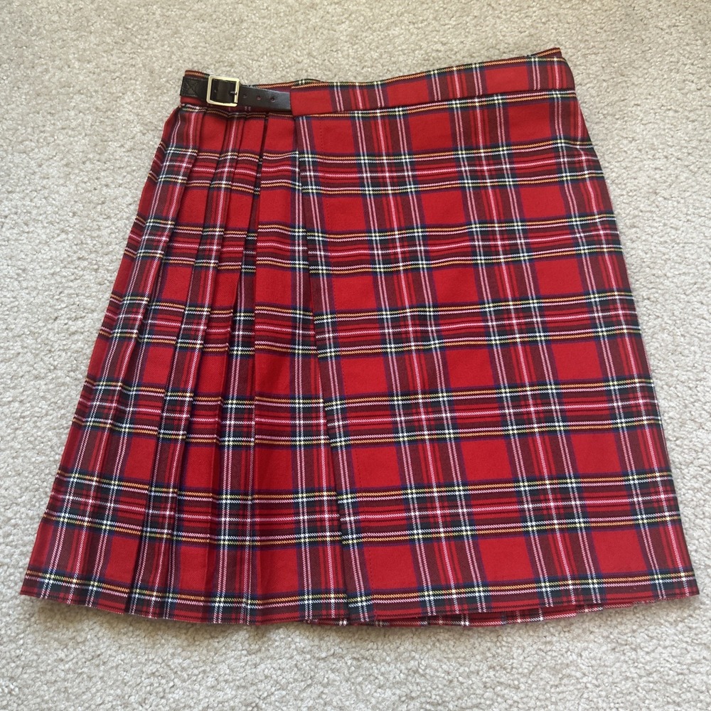 Glen Appin Royal Stewart Tartan Girls Kiltie - Age 12 Years (Kilted skirt) Red